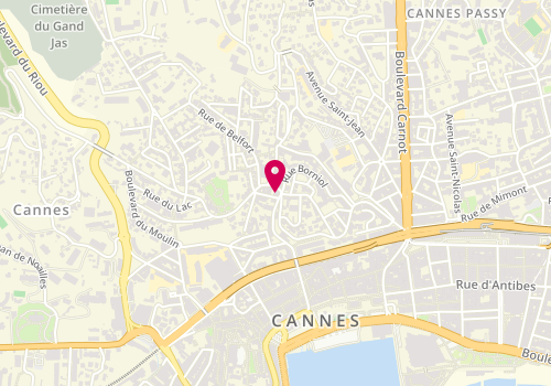 Plan de La Cantine, 81 avenue de Grasse, 06400 Cannes
