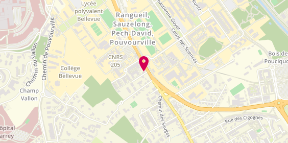 Plan de LA BOÎTE A PIZZA Toulouse Rangueil, 235 Route de Narbonne, 31400 Toulouse