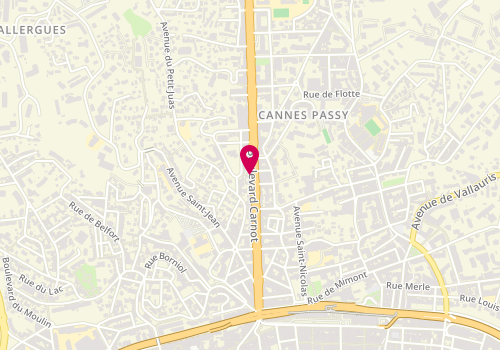 Plan de Pizza Hut, 49 Boulevard Carnot, 06400 Cannes