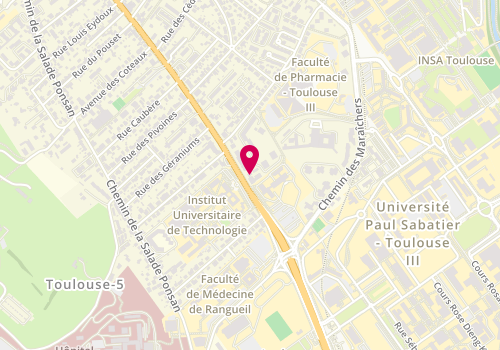 Plan de Wizz'Up, 96 Bis Route de Narbonne, 31400 Toulouse