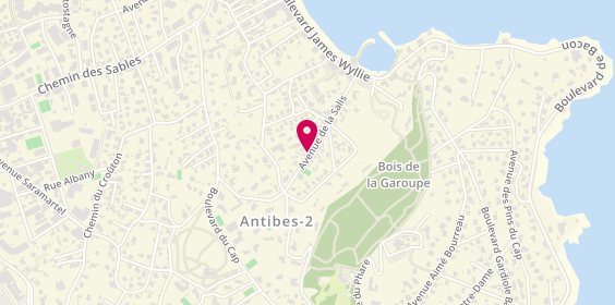 Plan de Skyt-Rio, Kiosq N3 Rio de Janeiro Plage Salis
Avenue de la Salis, 06160 Antibes