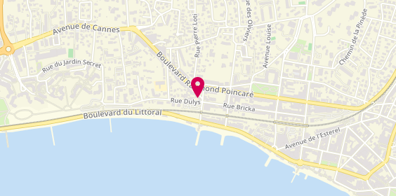 Plan de L'Acqua in Bocca - Restaurant italien Antibes, 6 square du Lys, 06160 Antibes