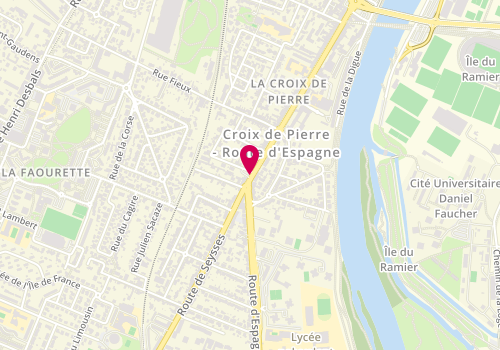 Plan de Pizza Time, 1 Avenue de Muret, 31300 Toulouse