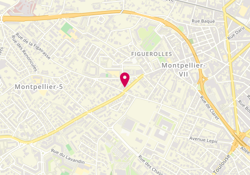 Plan de Hello Poulet, 12 Route de Lavérune, 34070 Montpellier