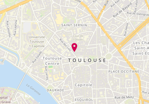 Plan de O Délices d'Emilie, 15 Rue du Taur, 31000 Toulouse