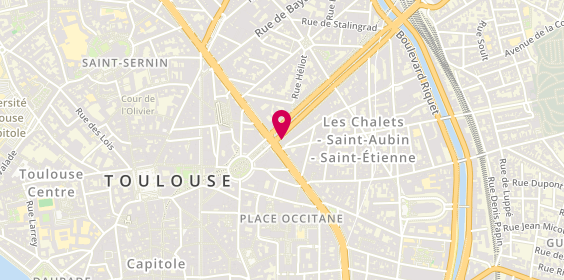 Plan de Carrefour City, 16 allée Jean Jaurès, 31000 Toulouse