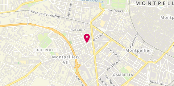 Plan de Alich Kebab, 36 Rue du Faubourg Figuerolles, 34000 Montpellier