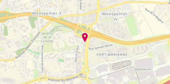 Plan de Chez Nous de Gérard Cabiron, 1401 avenue du Mondial 98, 34000 Montpellier