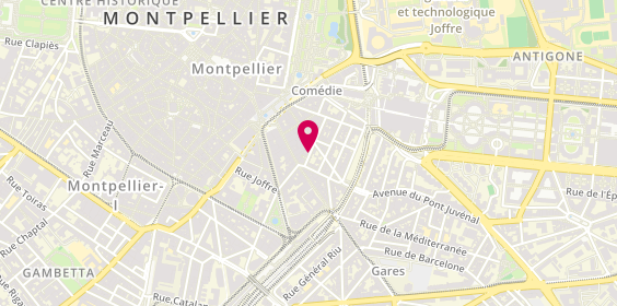 Plan de Le Corail lounge, 9 Rue Alfred Bruyas, 34000 Montpellier