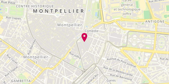 Plan de Burger'n'co, 4 Vanneau, 34000 Montpellier
