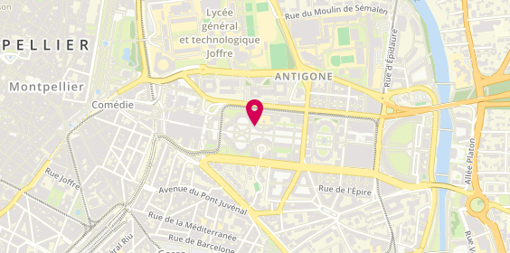 Plan de Antigone Kebab, 22 place du Nombre d'Or, 34000 Montpellier
