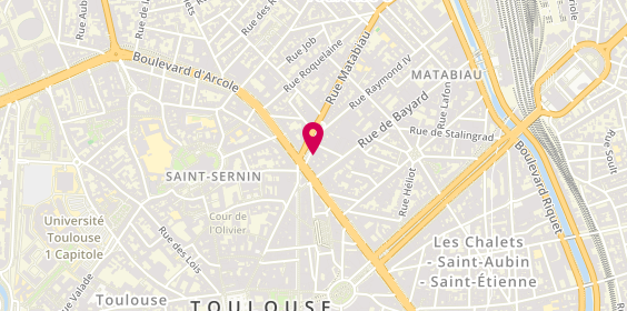 Plan de O Sandwich, 16 Place Jeanne d'Arc, 31000 Toulouse