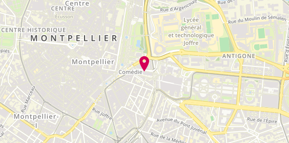 Plan de Carrefour City, 82 Allée Jules Milhau, 34000 Montpellier