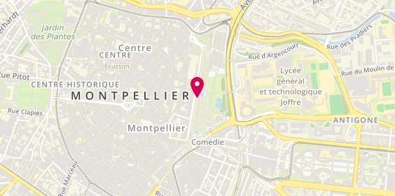 Plan de Le Kiosque Fabre, Esplanade Charles de Gaulle, 34000 Montpellier