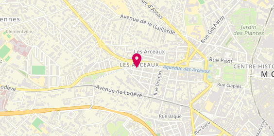Plan de Du Côté du Peyrou, 55 Bis Boulevard des Arceaux, 34000 Montpellier