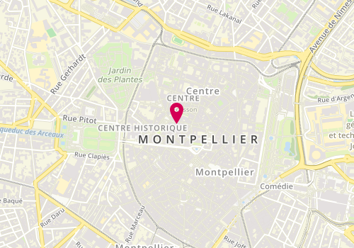 Plan de U Fish, 6 Rue de la Vieille Intendance, 34000 Montpellier