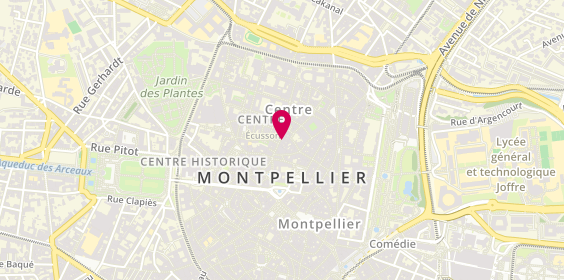 Plan de Burger University Montpellier Centre, 14 Rue de l'Université, 34000 Montpellier