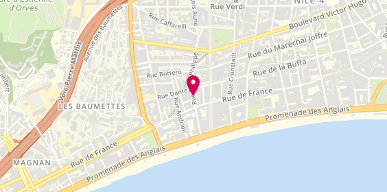 Plan de Davisto Restaurant Italien, 18 Rue Saint-Philippe, 06000 Nice