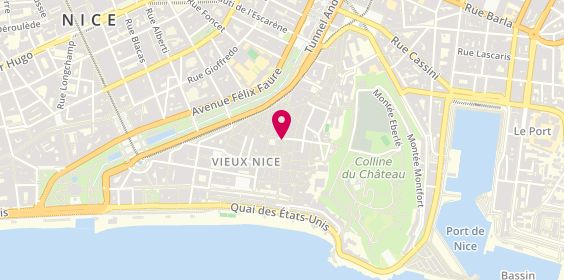 Plan de La Claire Fontaine, 1 Rue Rossetti, 06300 Nice