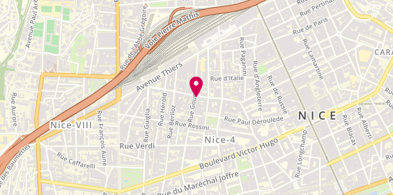 Plan de Fast Food république, 39 avenue Georges Clemenceau, 06000 Nice