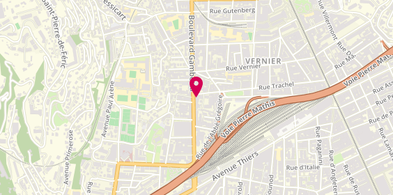 Plan de Le Chapati du Coin, 98 Boulevard Gambetta, 06000 Nice