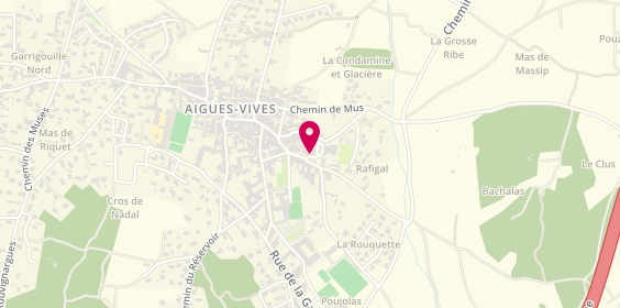 Plan de A L 'Ombre d'Émile, 77 place Emile Jamais, 30670 Aigues-Vives