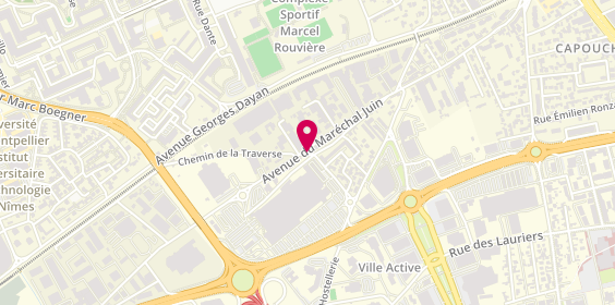 Plan de Pgr Nimes, Centre Commercial Nimes Etoile Carrefour
116 Rue Andre Dupont, 30900 Nîmes