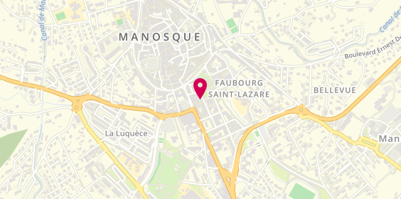 Plan de La Petit Bouf, 17 avenue Jean Giono, 04100 Manosque