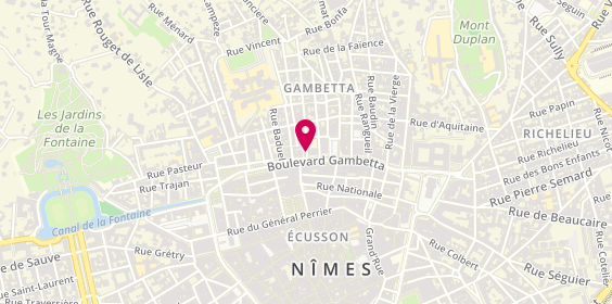 Plan de Domino's Pizza, 17 Boulevard Gambetta, 30000 Nîmes