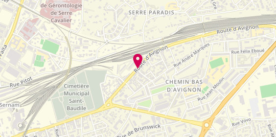 Plan de Cafe Nhor, et 212 Route d'Avignon
1 Rue Montgolfier, 30000 Nîmes
