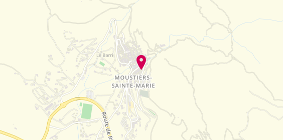 Plan de Fontaine Clerissy, 5276A Rue Sainte-Anne, 04360 Moustiers-Sainte-Marie