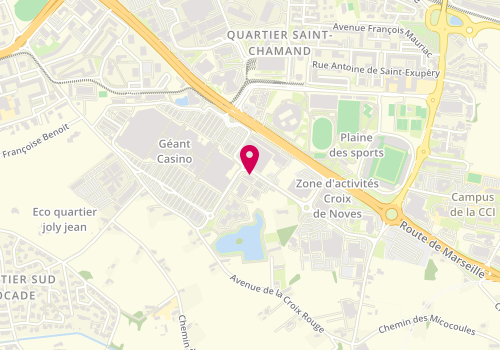 Plan de Quick, Centre Commercial Cap Sud Zone Aménagement de La
Chem. De la Croix de Noves, 84000 Avignon