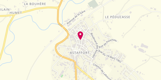 Plan de Asta Pizza, 5 Rue de l'Hôtel de Ville, 47220 Astaffort