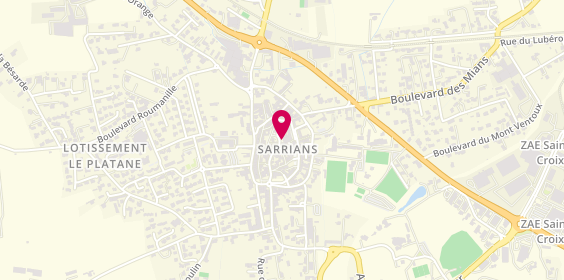Plan de Atlas Kebab, 30 Place Jean Jaurès, 84260 Sarrians