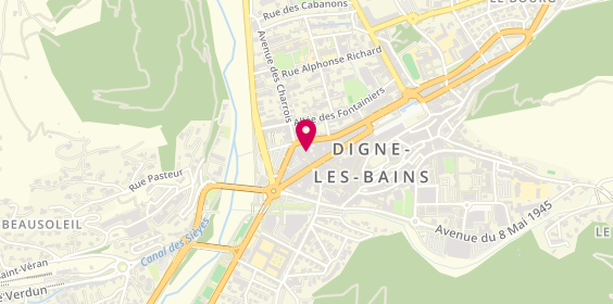 Plan de Les 4 saisons, 3 Rue Beau de Rochas, 04000 Digne-les-Bains