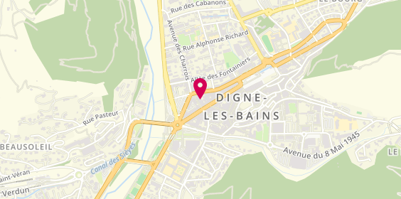 Plan de Chez Salva Friterie Belge saladerie, 3 Rue Beau de Rochas, 04000 Digne-les-Bains