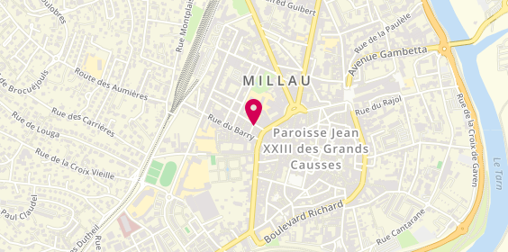 Plan de Millenium Kebab, 3 Rue de la Liberté, 12100 Millau