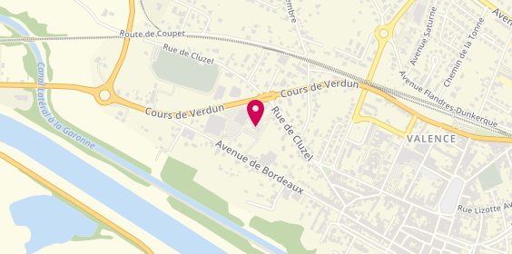 Plan de Mcdonald's, 82 avenue de Bordeaux, 82400 Valence D'agen