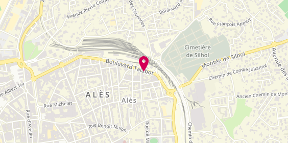 Plan de Star Pizza, 26 Rue Duclaux Monteils, 30100 Alès