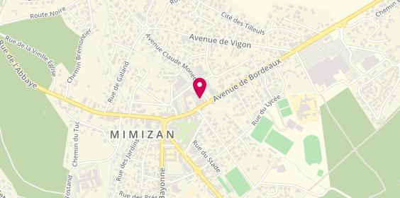 Plan de La Mimizane, 13 avenue de Bordeaux, 40200 Mimizan