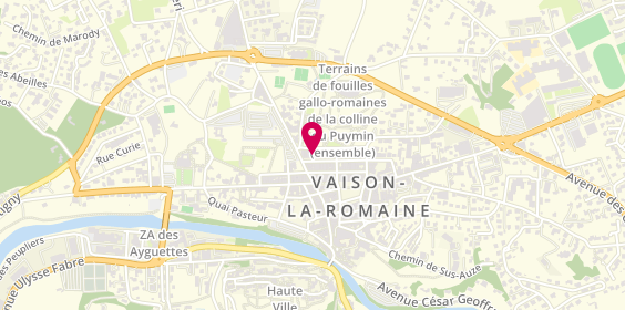 Plan de Restaurant la Baguette, 9 Cr Taulignan, 84110 Vaison-la-Romaine