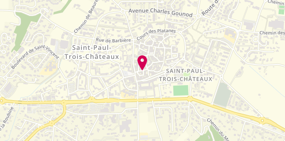 Plan de Aux Delices Tricastins, 31 Rue Notre Dame, 26130 Saint-Paul-Trois-Châteaux