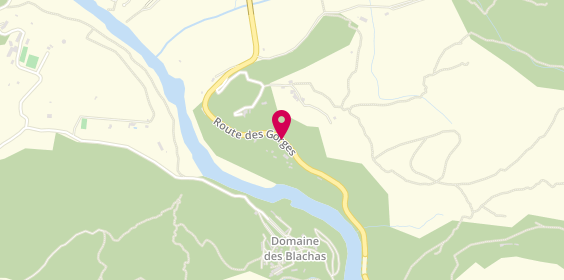 Plan de Le Lezard Cafe, Touristique Gorges, 07150 Vallon-Pont-d'Arc