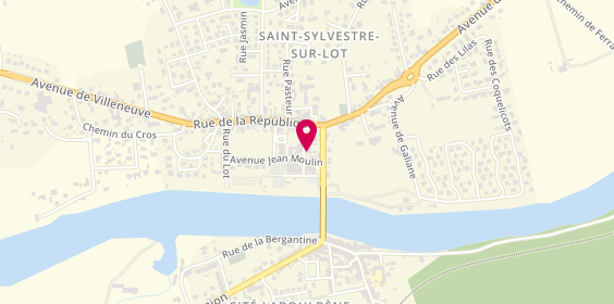 Plan de La Tarterie Entre Salé & Sucré, 4 avenue de la Myre Mory, 47140 Saint-Sylvestre-sur-Lot