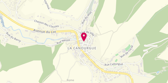 Plan de Fast Burger 48, 3 place du Portalou, 48500 La Canourgue