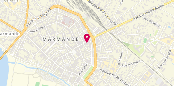 Plan de Carrefour City, 50 Rue Charles de Gaulle, 47200 Marmande