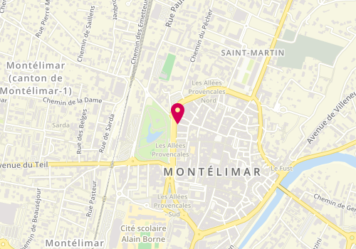 Plan de Le Miam Miam, 7 Boulevard Marre Desmarais, 26200 Montélimar