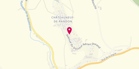 Plan de Casa Pizza Chez Toto, Résidence Gite Communal Rue Portail, 48170 Châteauneuf-de-Randon