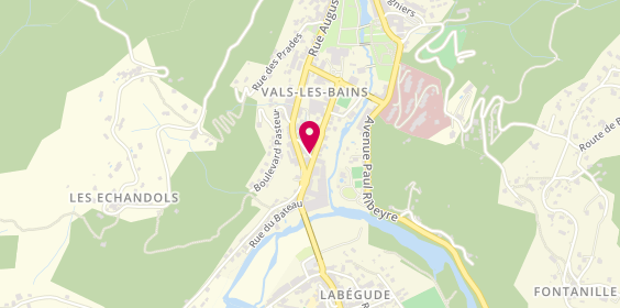 Plan de Café de l'Avenue, 16 avenue Chabalier, 07600 Vals-les-Bains