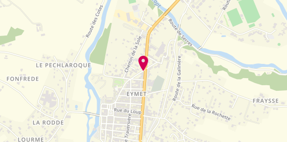 Plan de Bar Brasserie de l'Aquitaine, 2 Boulevard National, 24500 Eymet